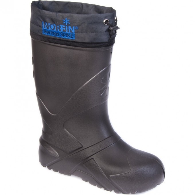 Сапоги зимние NORFIN BERINGS с манжетом и шипами антрацит -45С EVA р.46-47 14863-4647